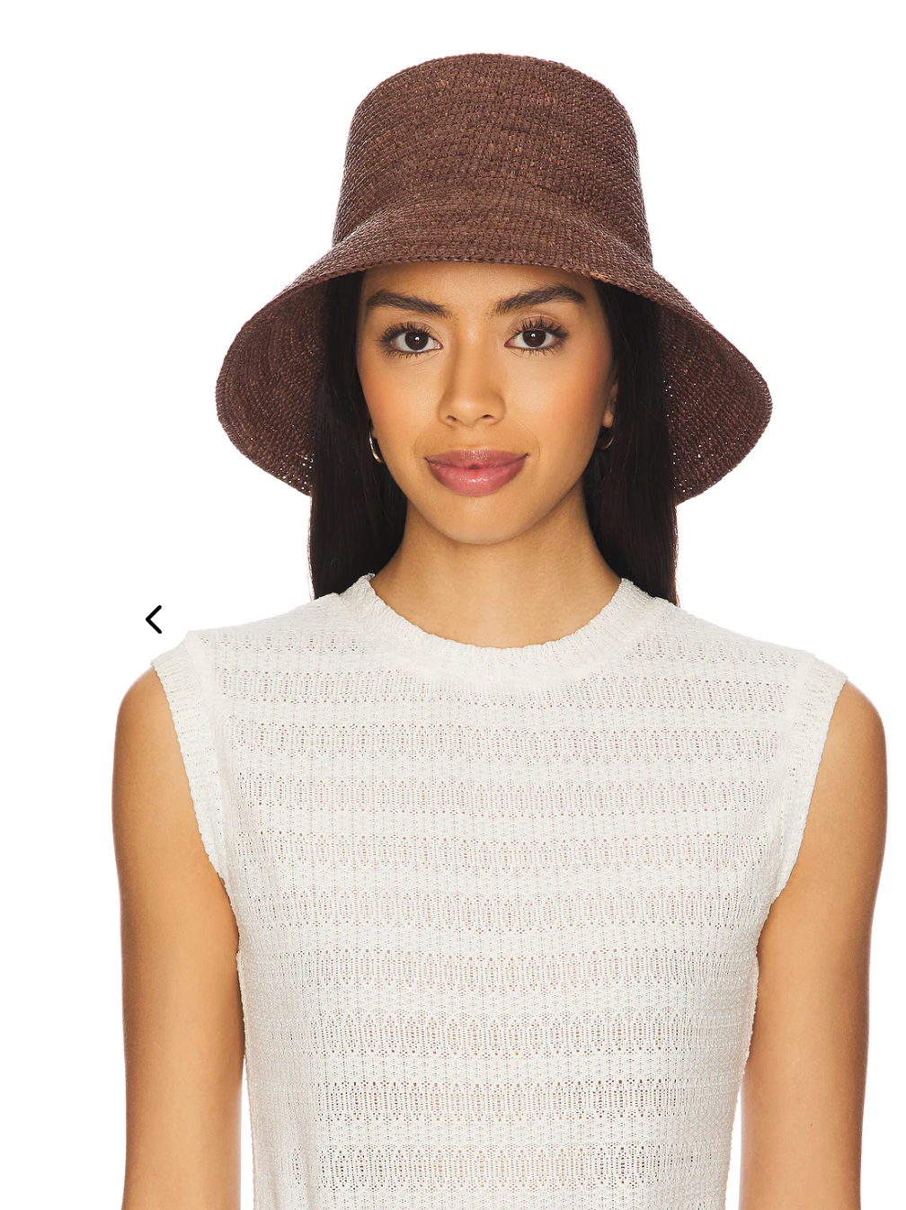Janessa Leone Felix Bucket Hat Dark Earth size L