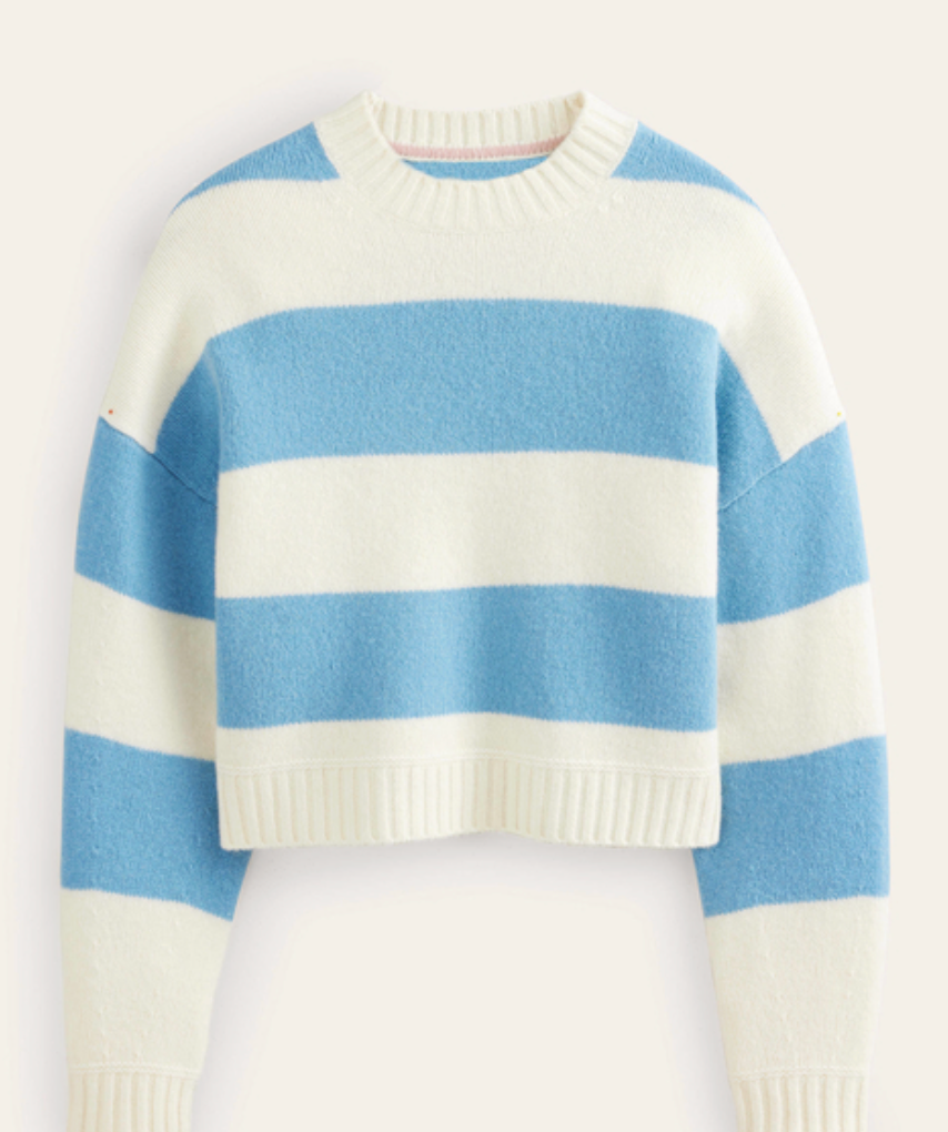 Boden Brushed Cropped Jumper size S