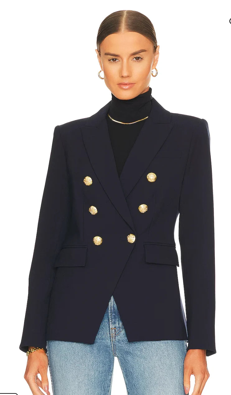 Veronica Beard Miller Dickey Blazer Jacket Navy size 4