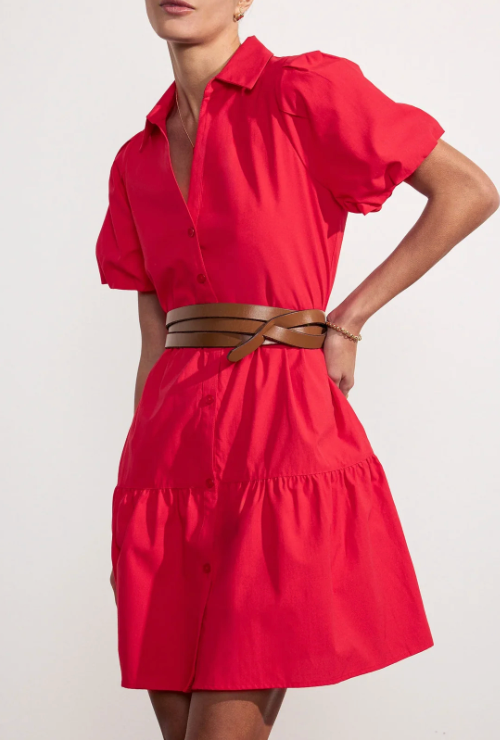 Brochu Walker Mini Havana Dress Carmine Red size S