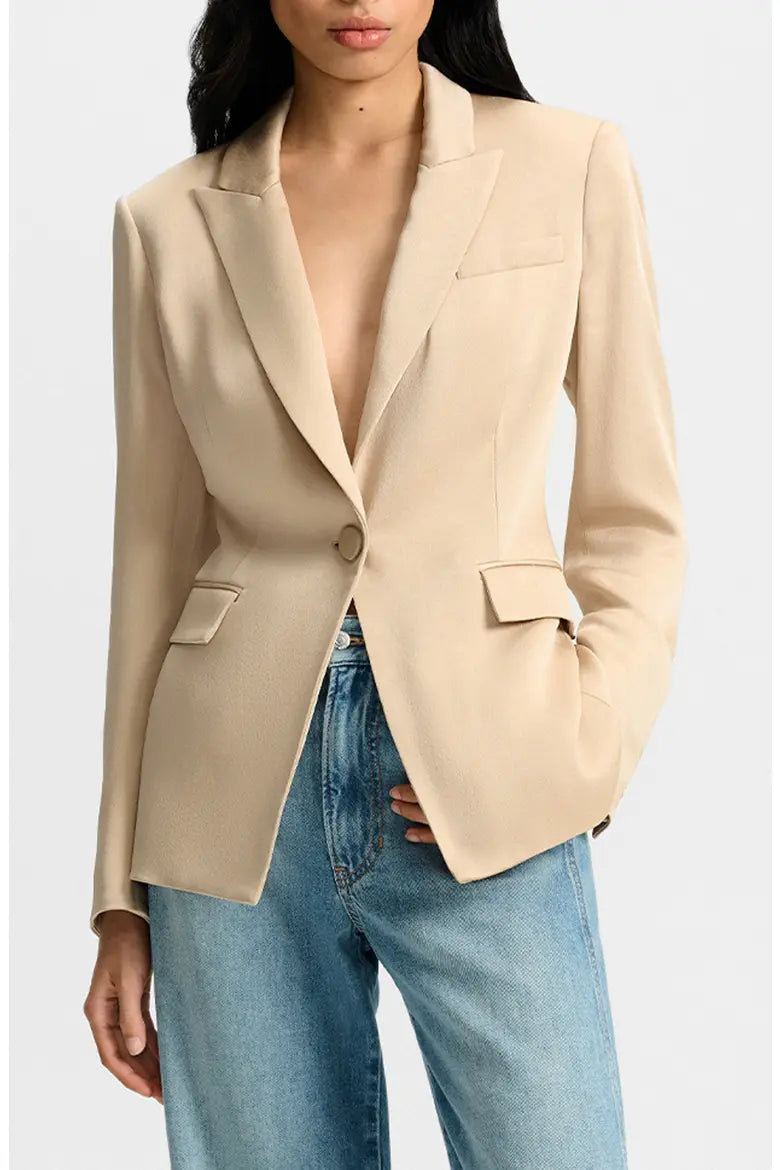 Veronica Beard Long and Lean Dickey Jacket Blazer in Navy size 2