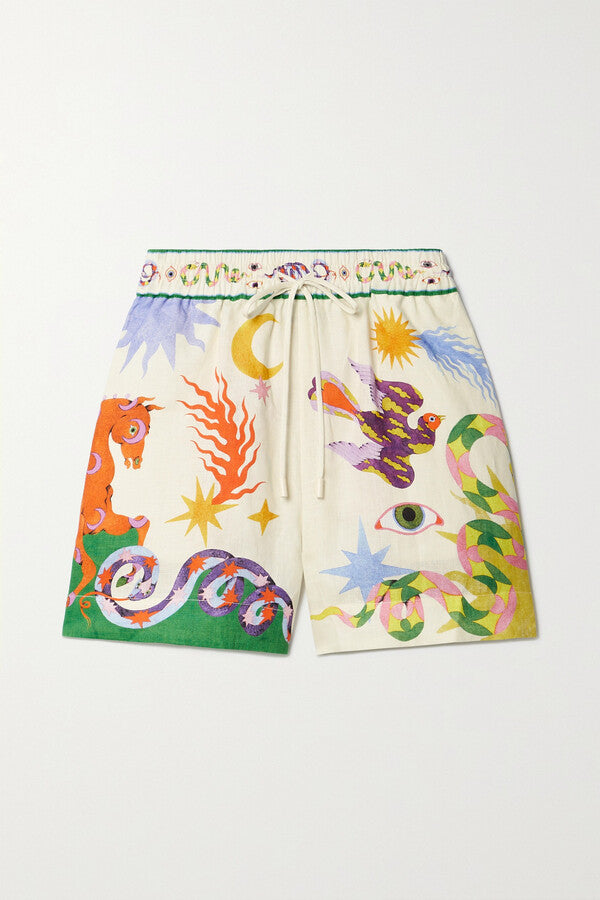 ALEMAIS Seeker Linen Shorts size 8