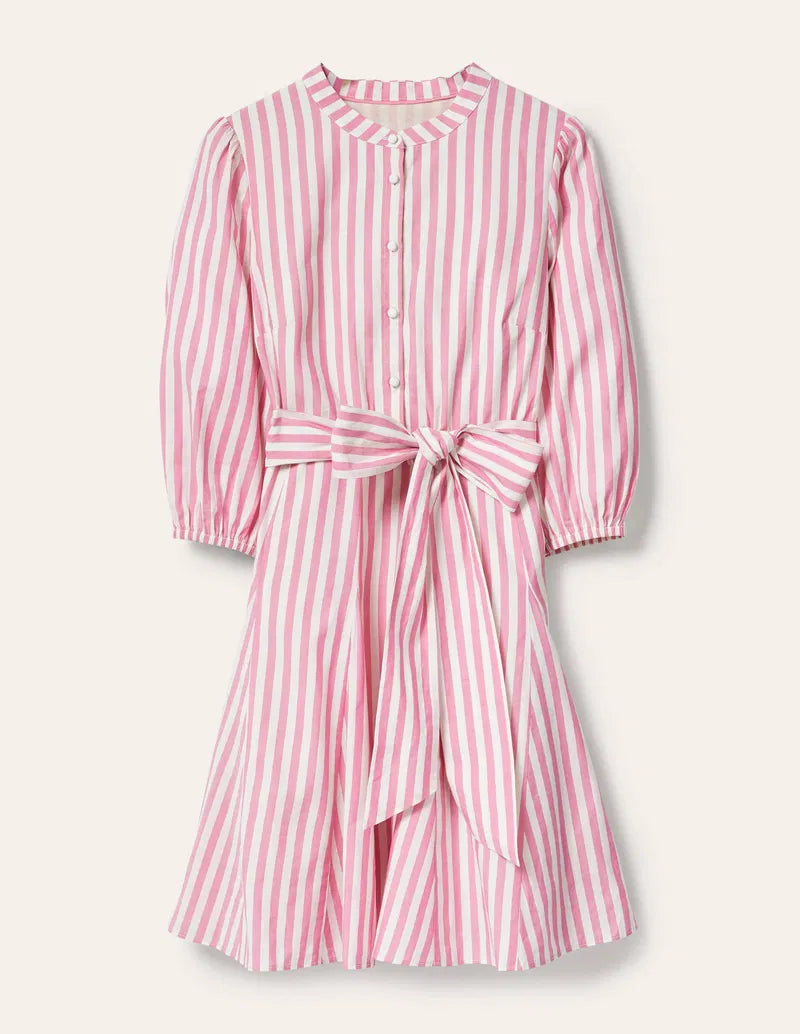 Boden Puff Sleeve Cotton Dress size 8
