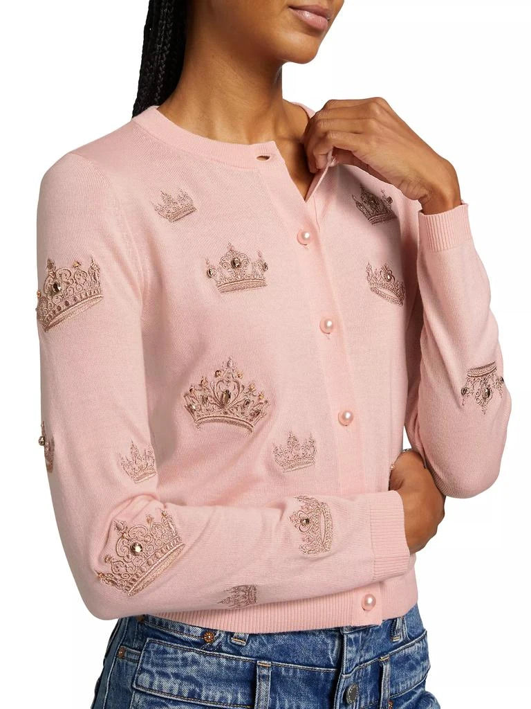 Alice and Olivia Ruthy Embroidered Cardigan size M