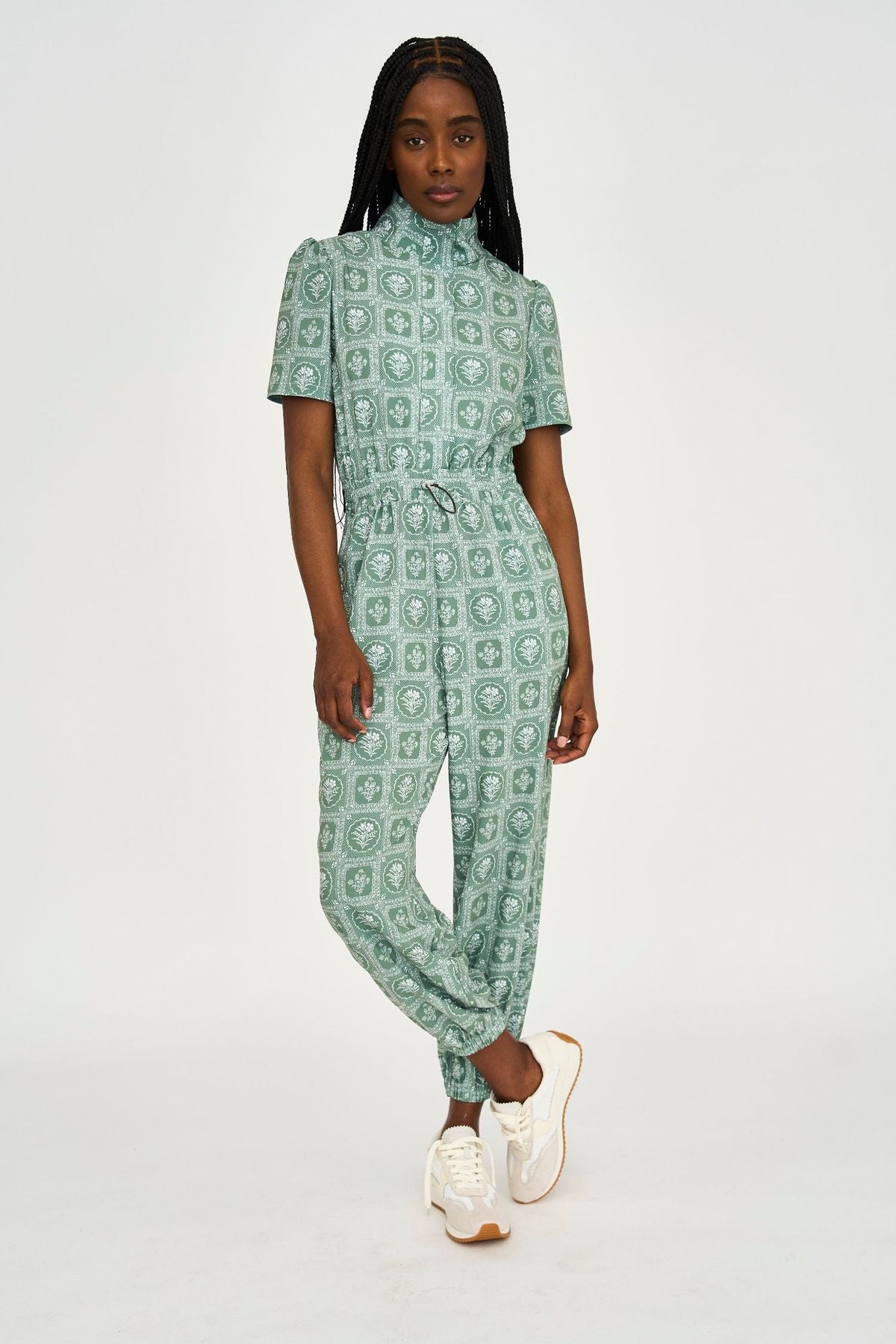 Byrdie On The Tee Green Jumpsuit size S