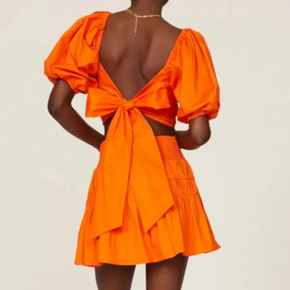 Ramy Brook Parker Crop Top and Kimmy Skirt size S