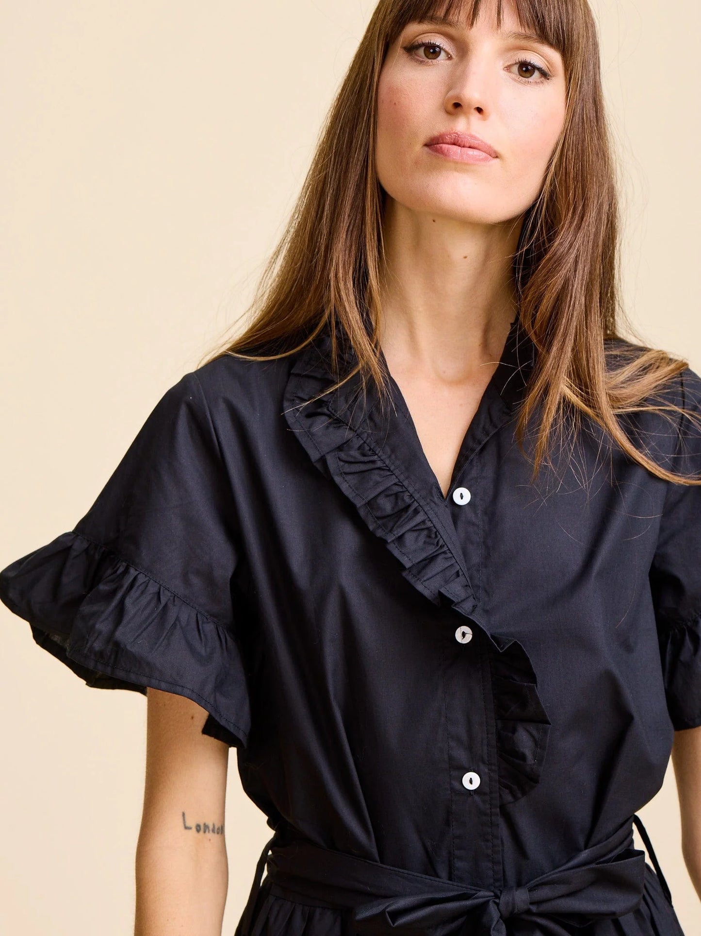 Mille Victoria Maxi Dress in Black size XS