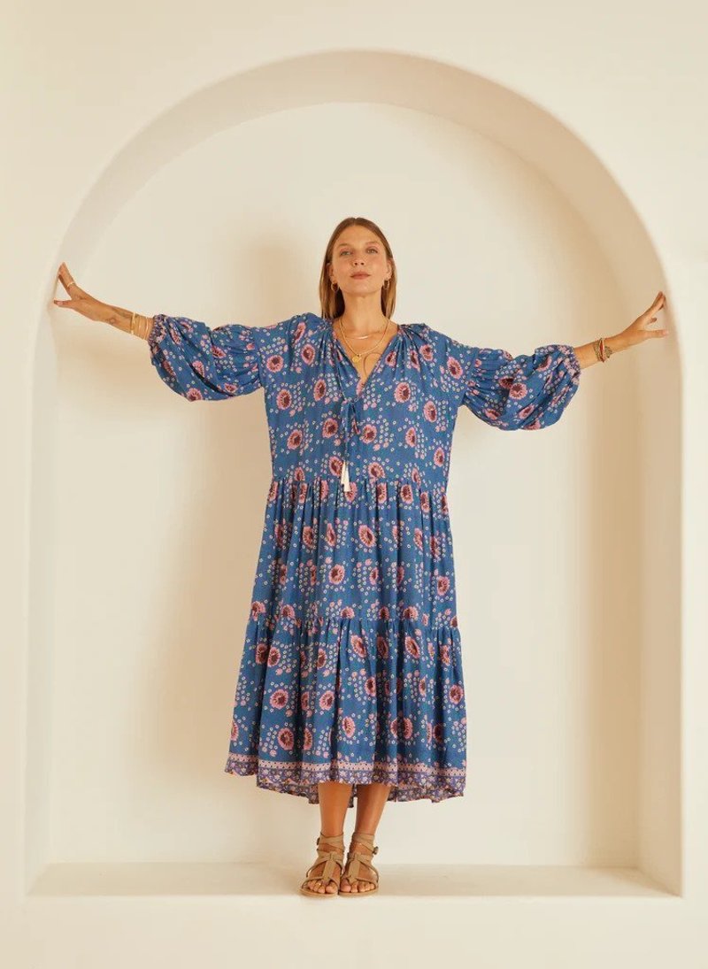 Natalie Martin Briana Floral Maxi Dress size M