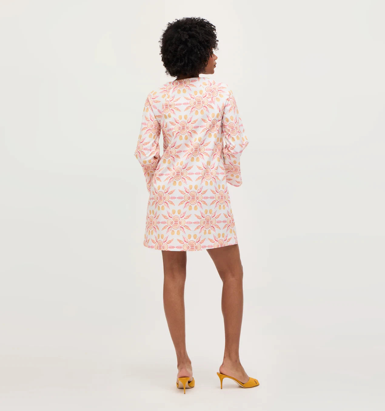Hill House The Artemis Shift Mini Dress Shell Mosaic size M