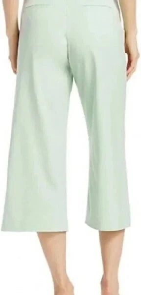 Alice and Olivia Dylan Wide Leg Cropped Pants in Pistachio size 2
