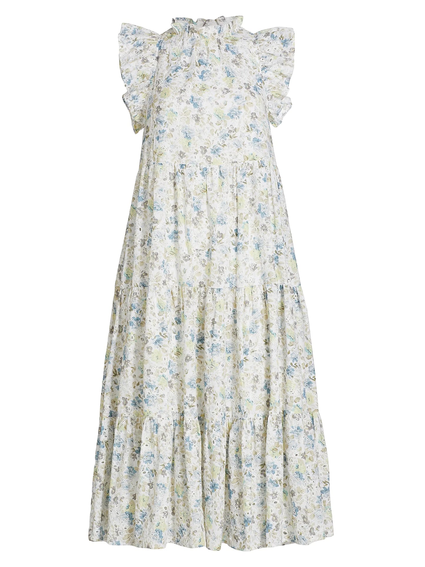 En Saison Eliza Floral Tiered Midi Dress size M