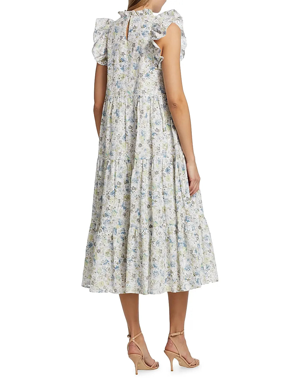 En Saison Eliza Floral Tiered Midi Dress size M