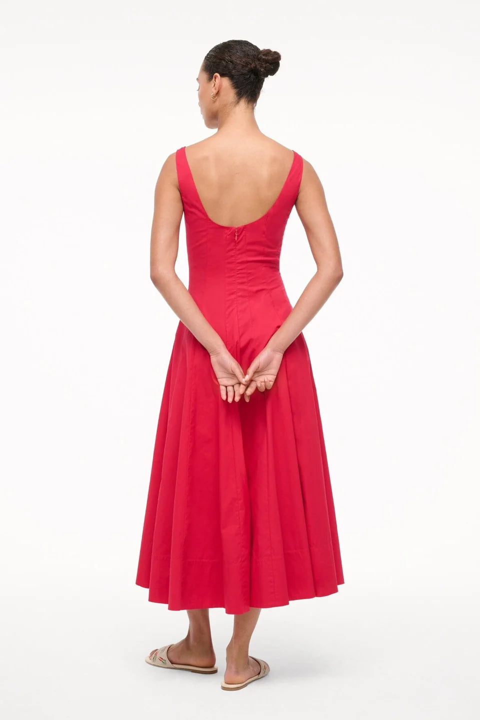 Staud Wells Dress in Red size 4