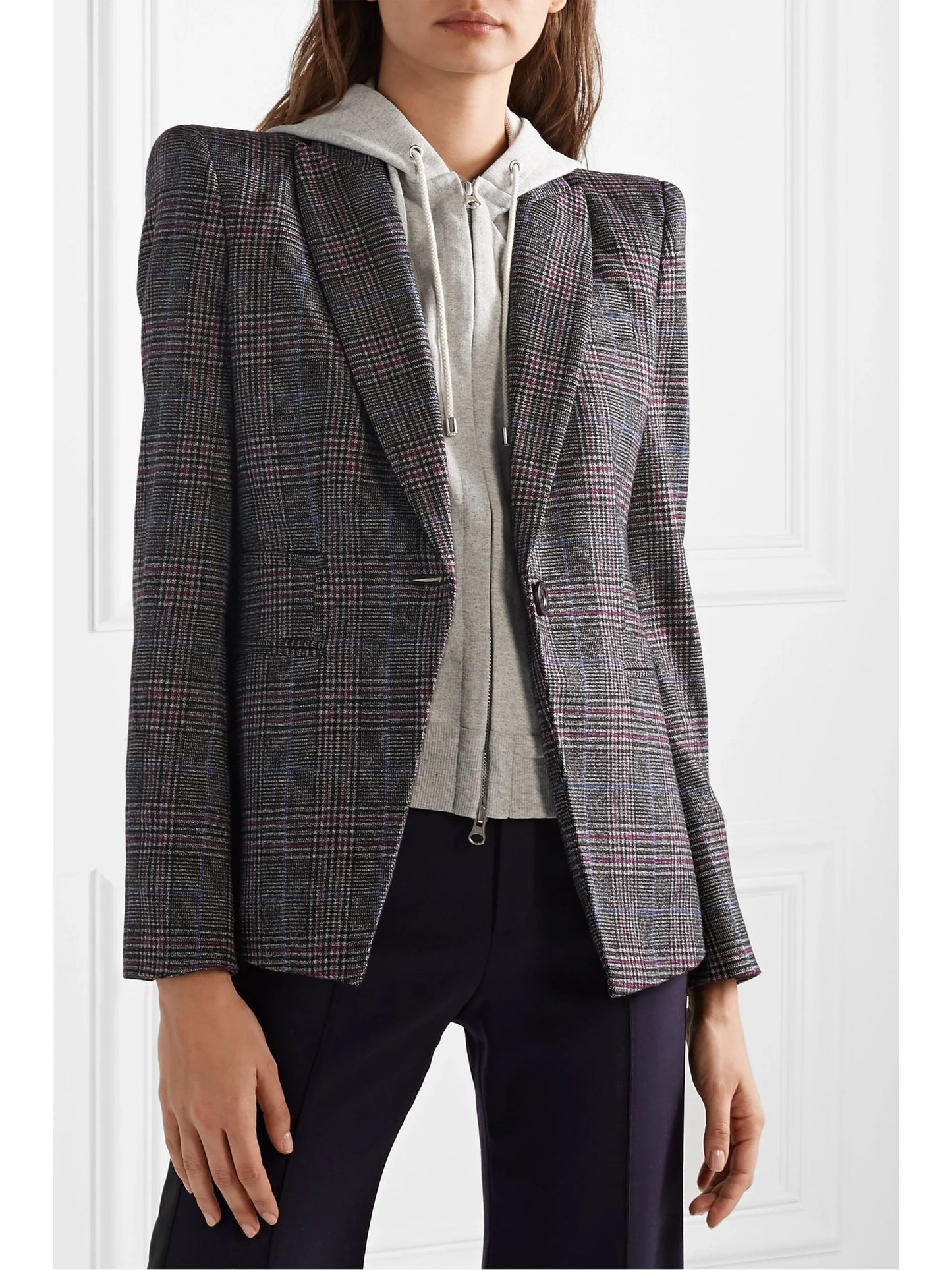 Veronica Beard Brock Glen Plaid Dickey Blazer size 10