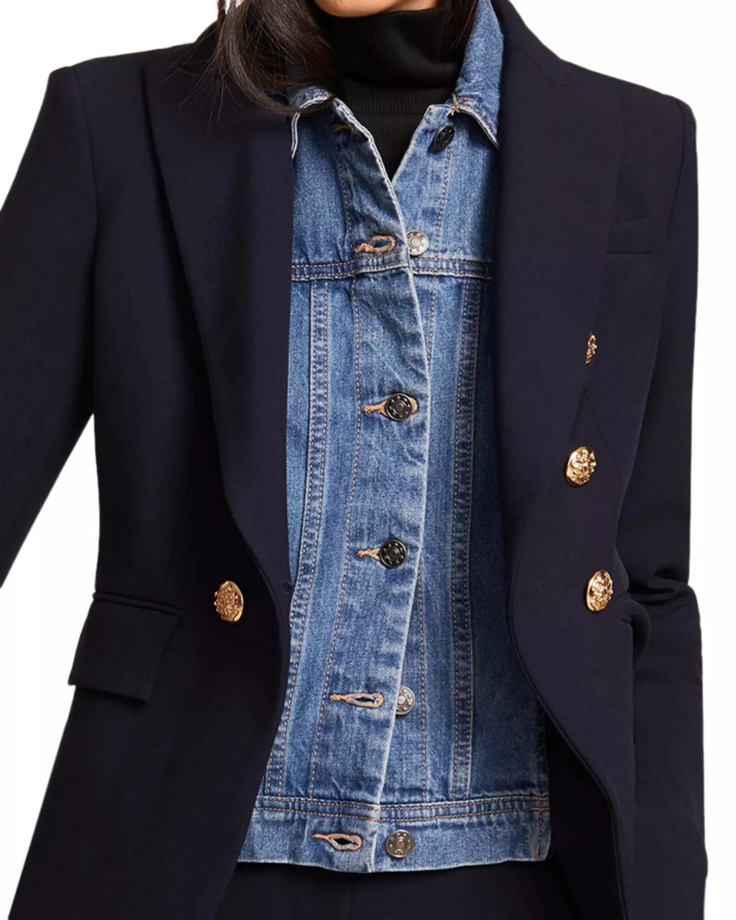 Veronica Beard Denim Slate Dickey size 00-14