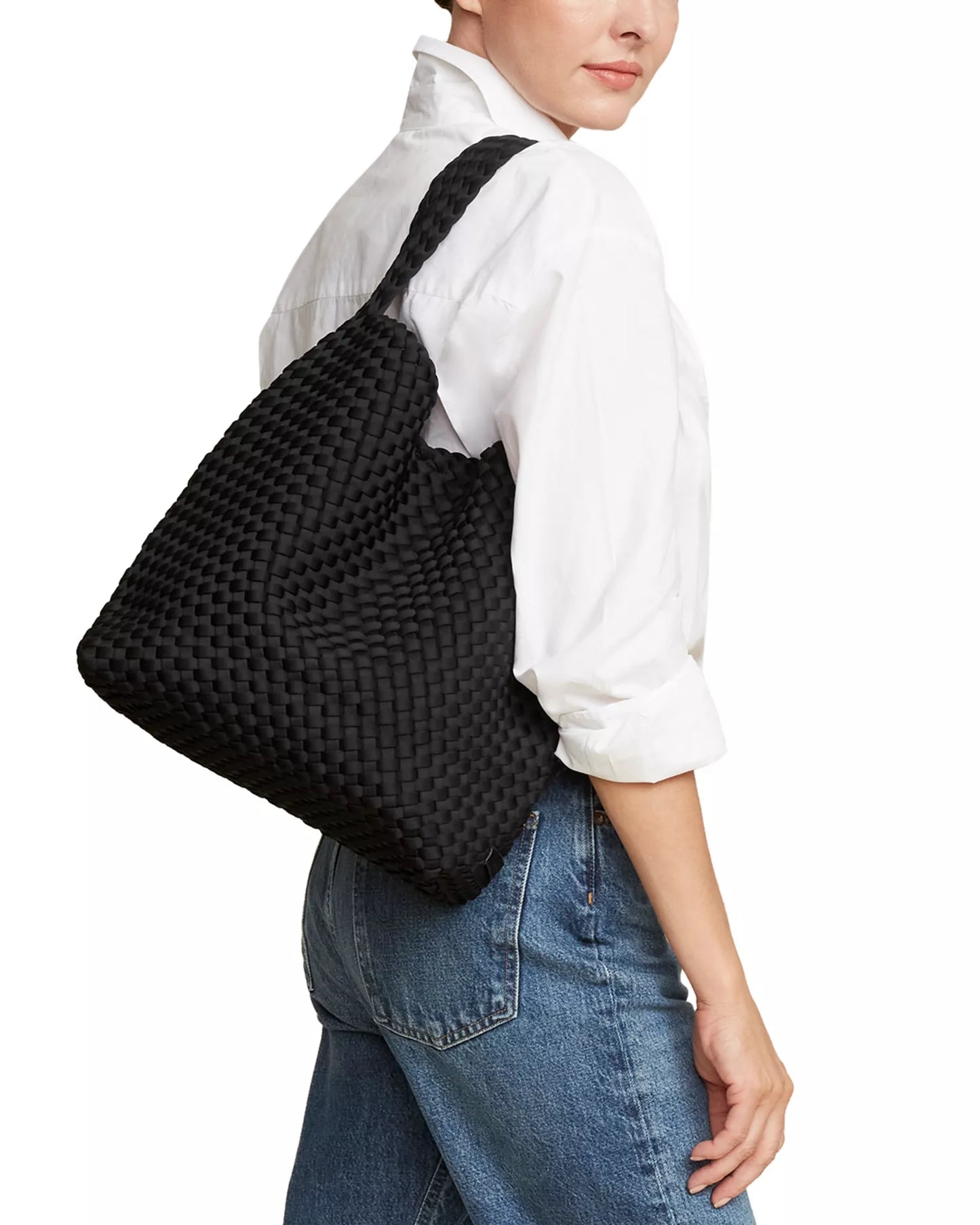 Naghedi Nomad Hobo Bag Black Onyx