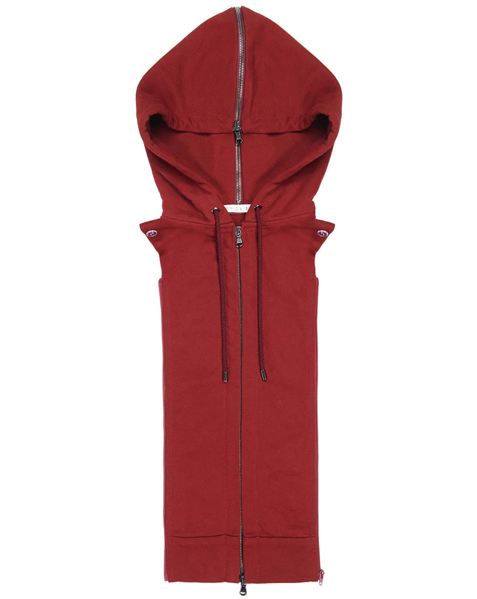 Veronica Beard Santos Cotton Dickey in Dark Red size OS