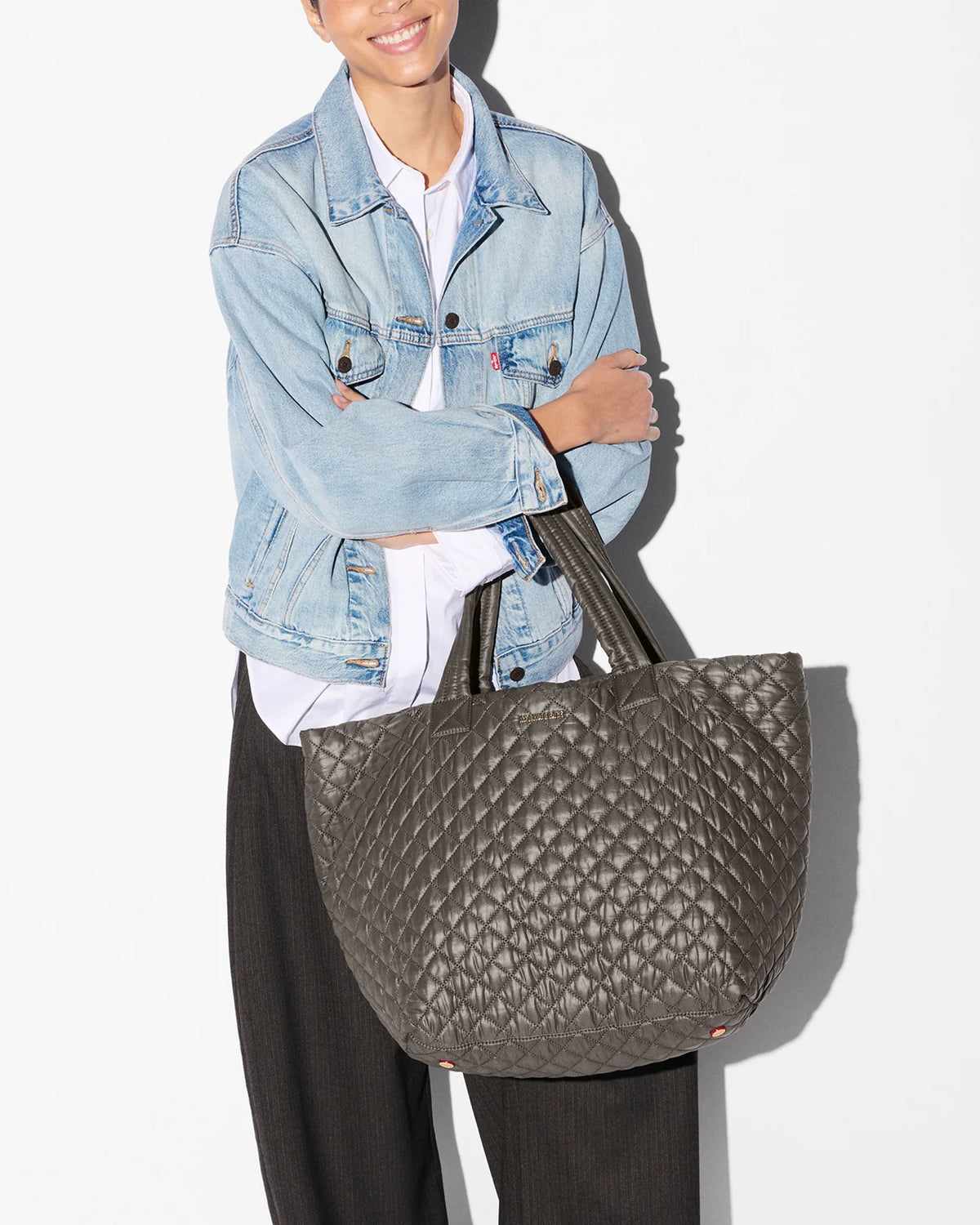 MZ Wallace Large Metro Tote Deluxe in Magnet