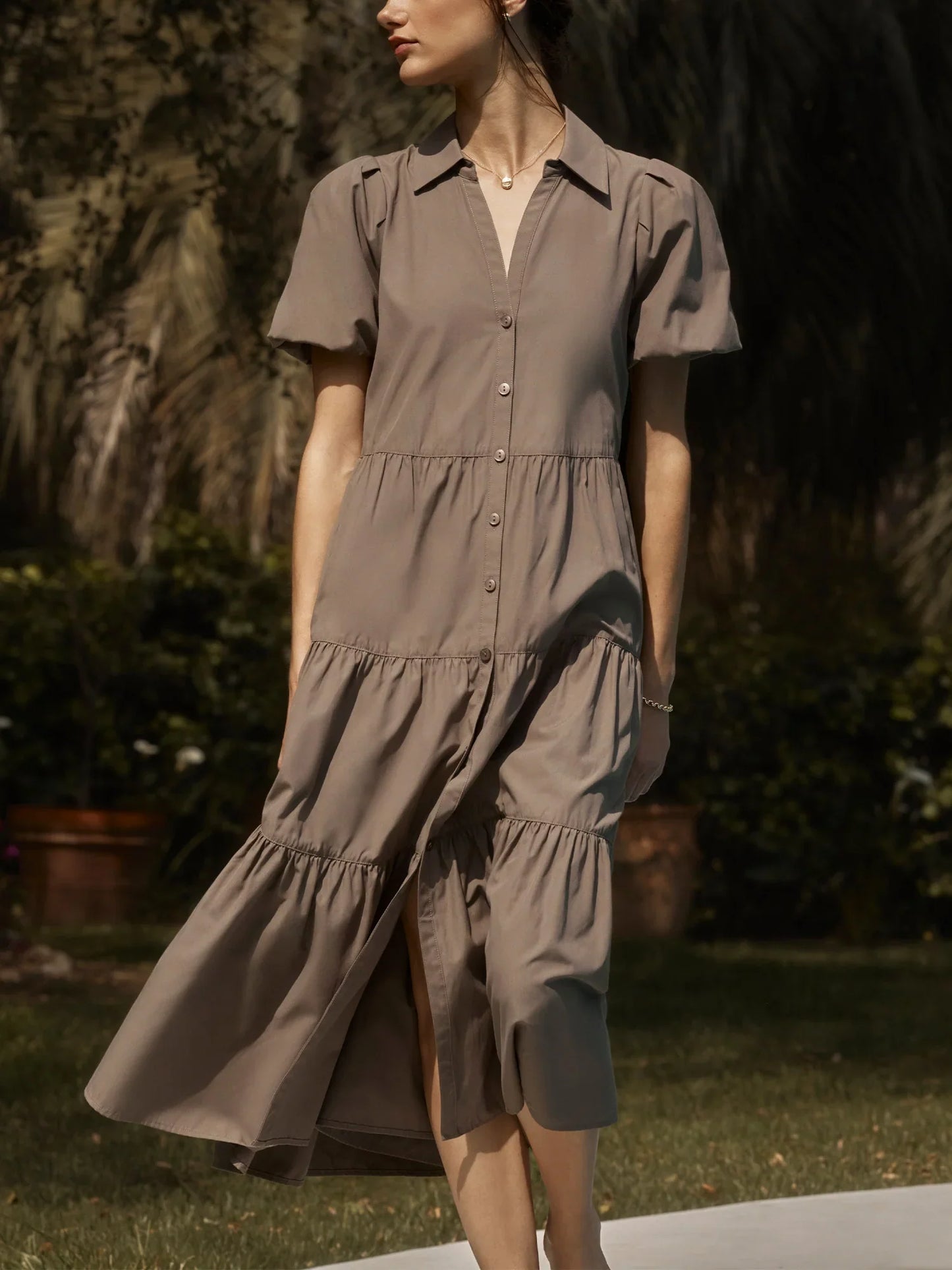 Brochu Walker Havana Midi Dress in Terra size L