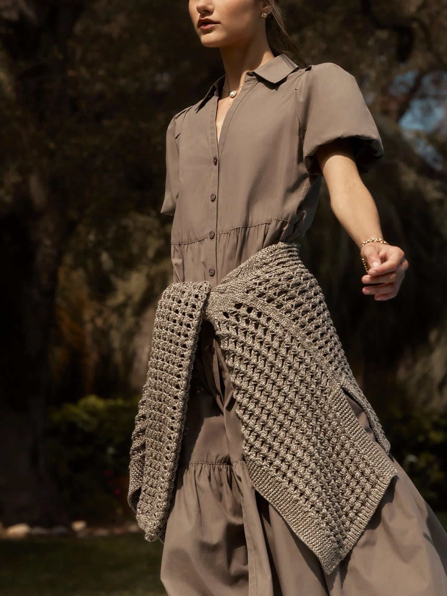 Brochu Walker Havana Midi Dress in Terra size XS