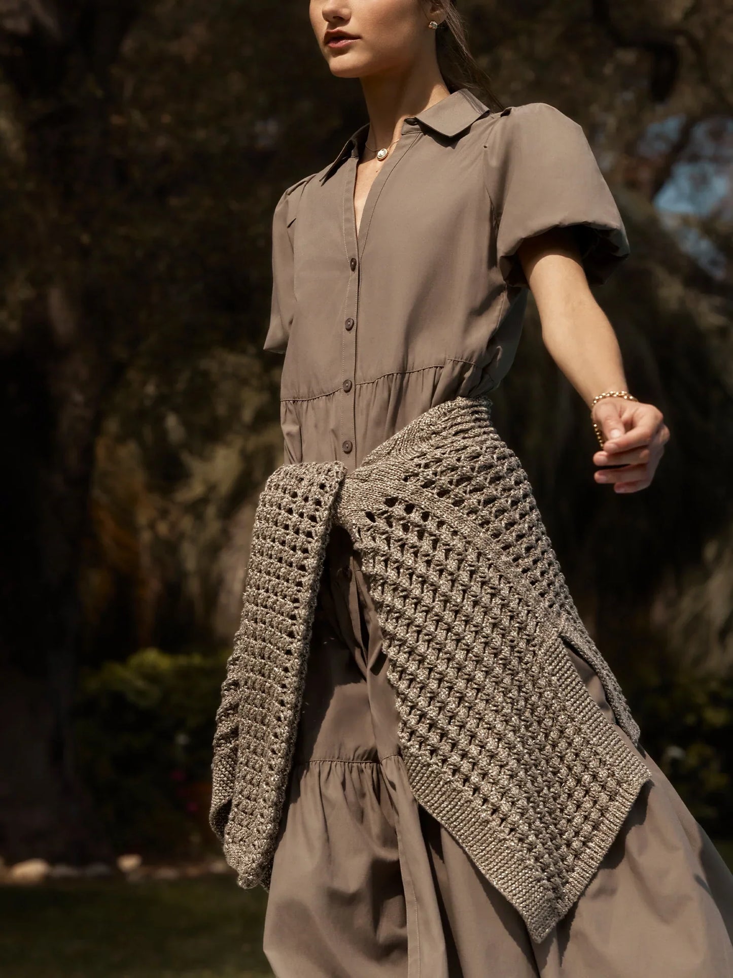 Brochu Walker Havana Midi Dress in Terra size L