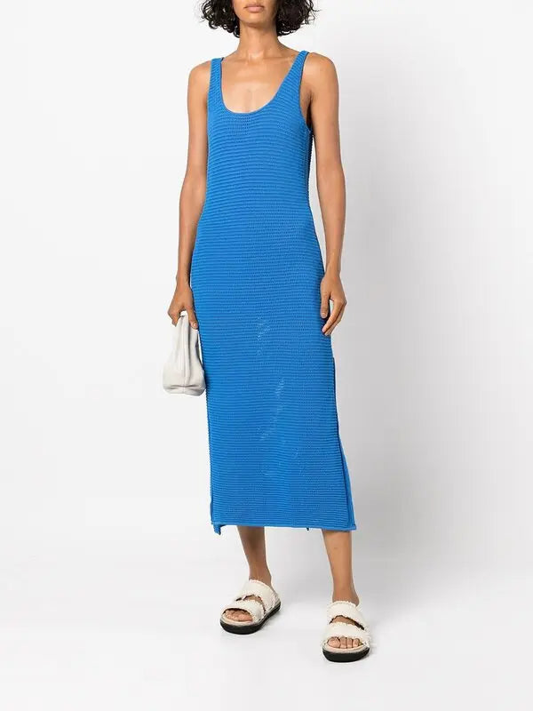Frame Sleeveless Crochet-Knit Maxi Dress size S