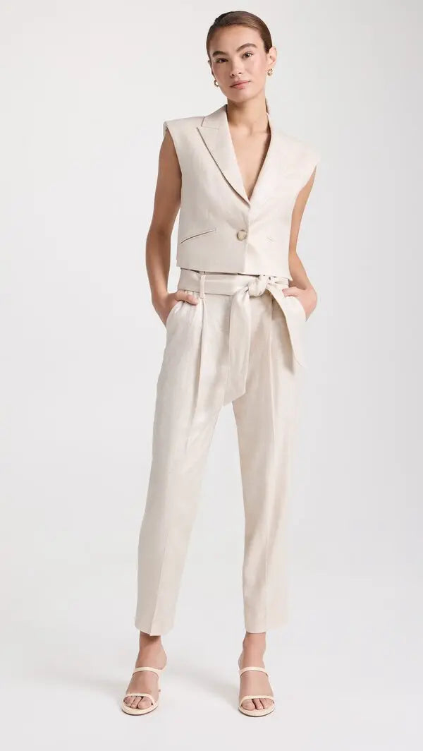 Veronica Beard Baxley Vest in Silver size 4