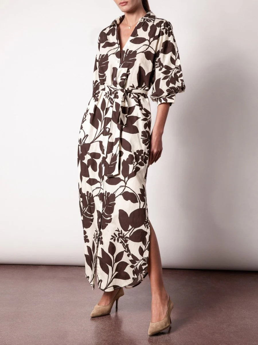 Brochu Walker The Kate Printed Maxi Dress in Java Combo size XS