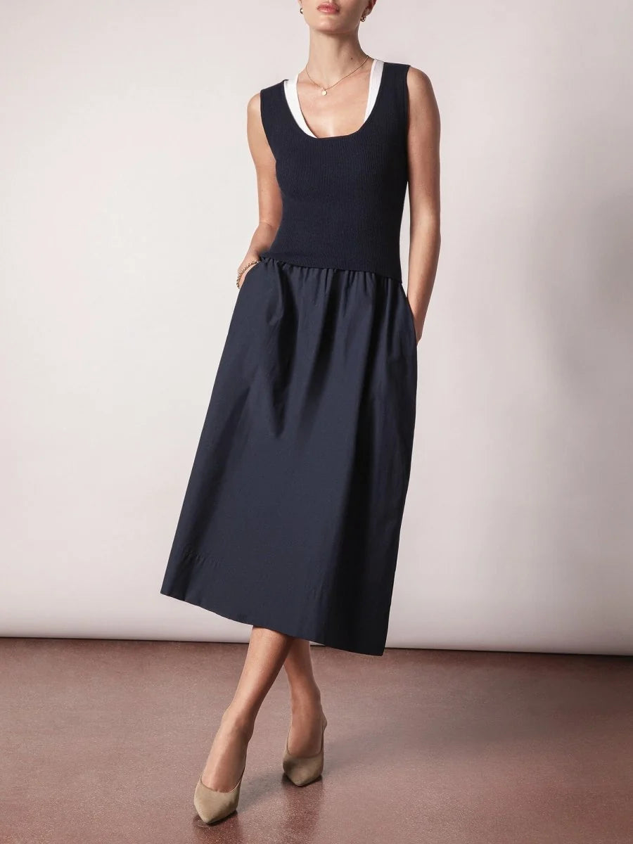 Brochu Walker The Sofia Sleeveless Dress in Brown size S