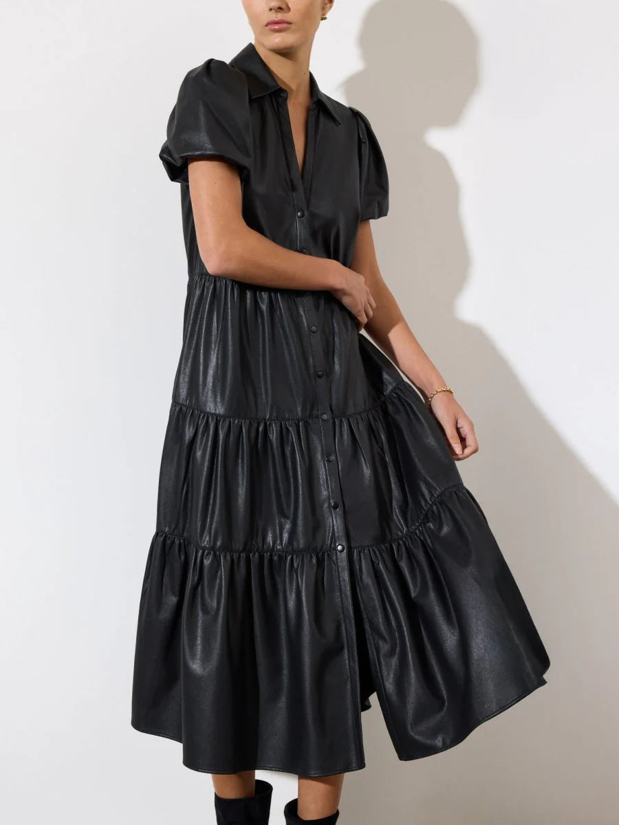 Brochu Walker The Havana Vegan Leather Dress size XS