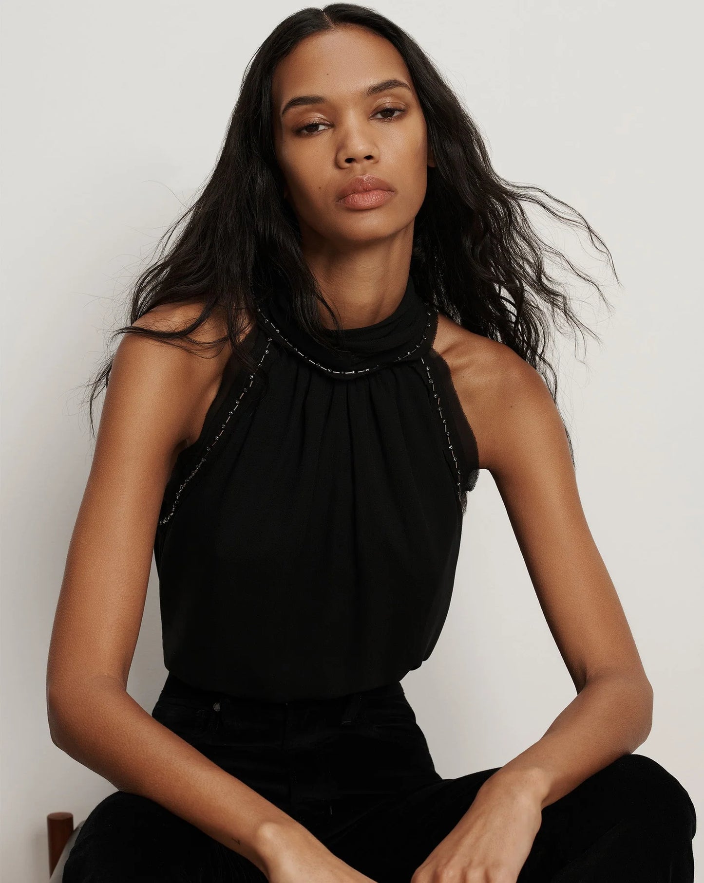 Veronica Beard Tanisha Silk Halter Top size 8