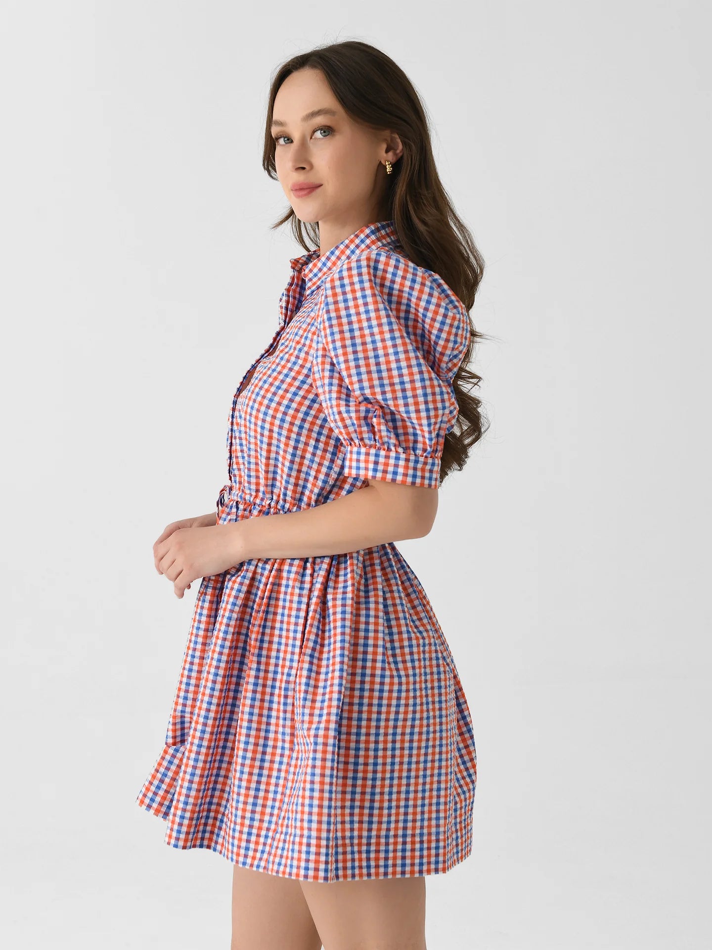 Hunter Bell McCauley Mini Puff Sleeve Dress size S