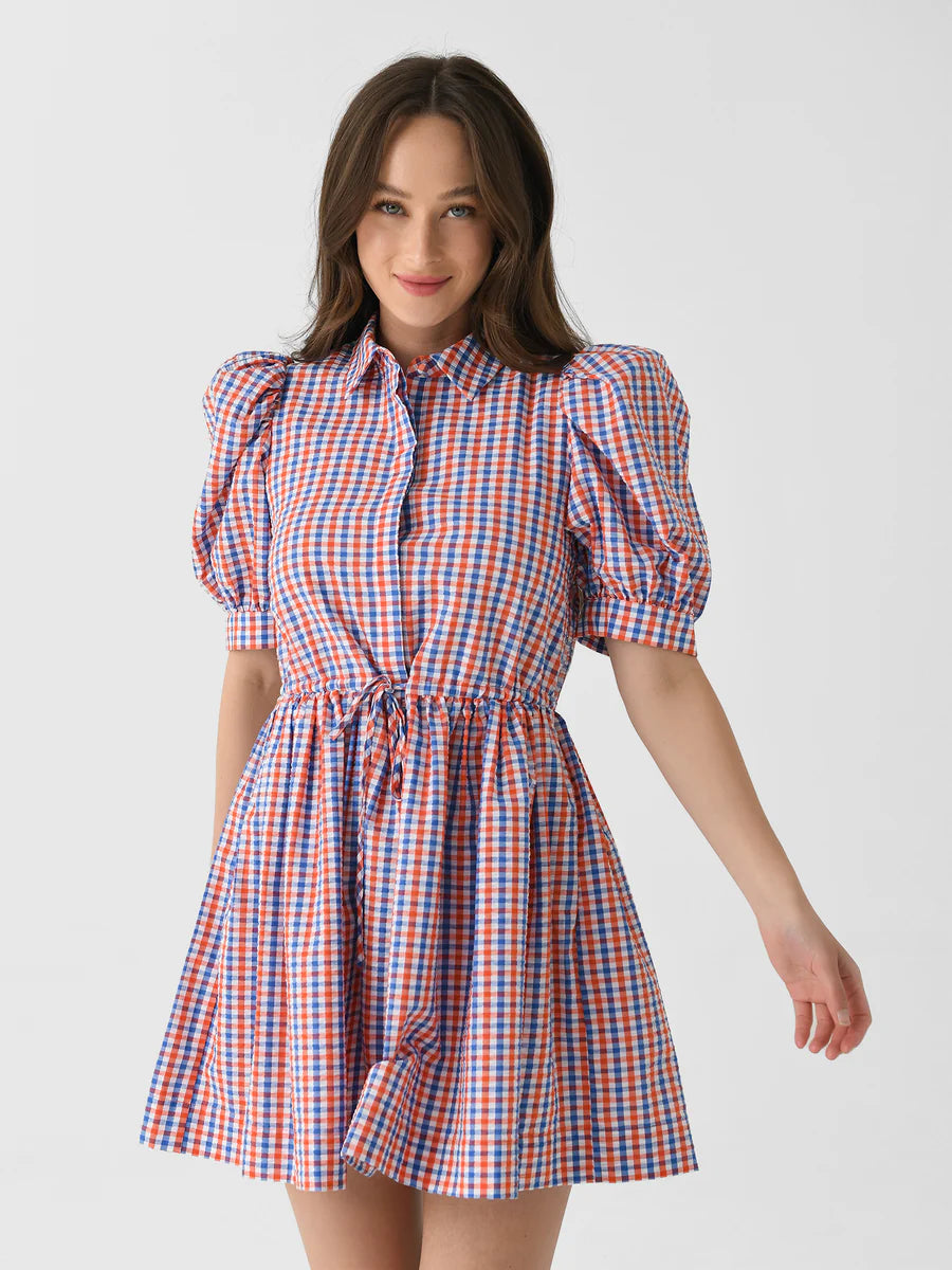 Hunter Bell McCauley Mini Puff Sleeve Dress size S