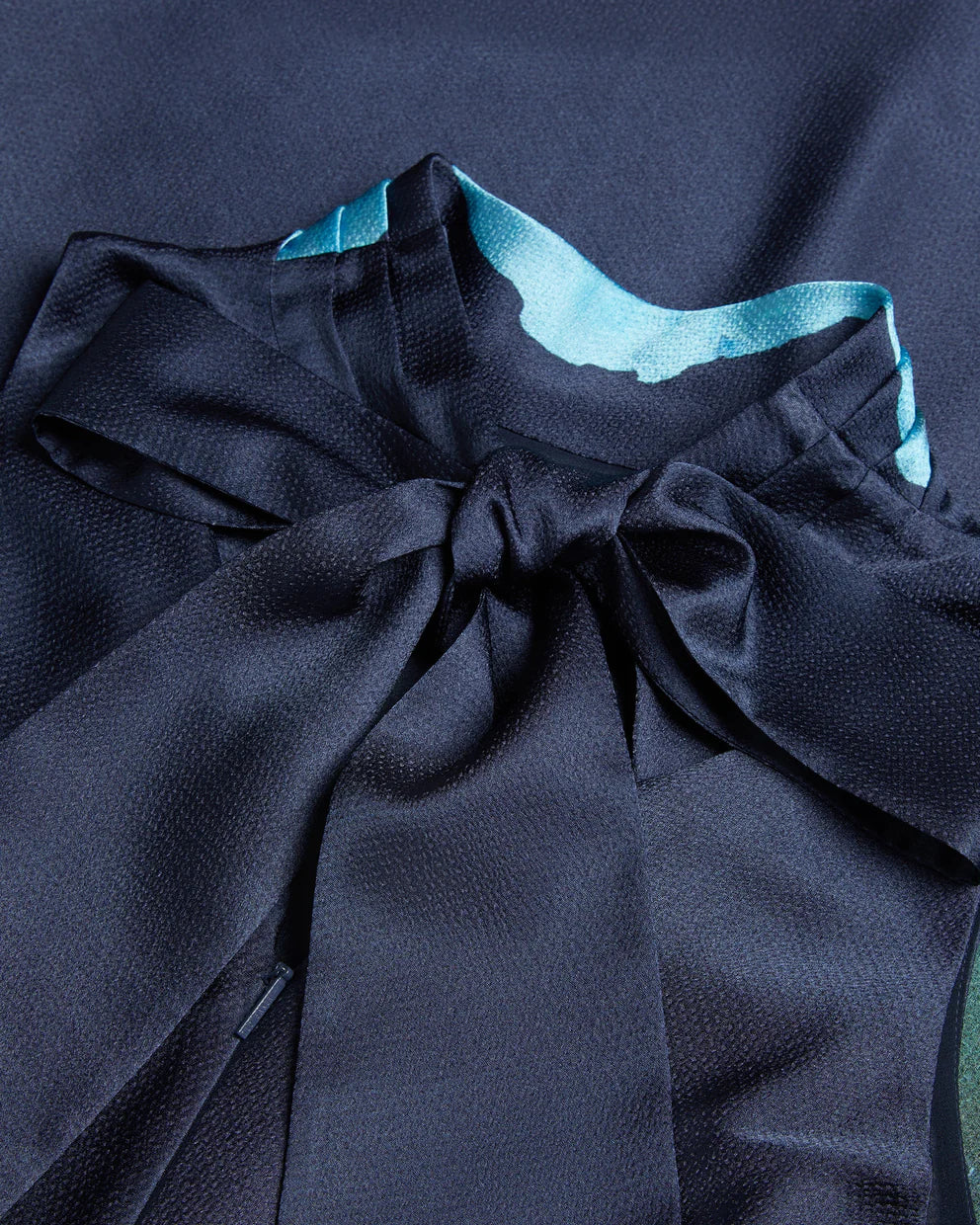 Ted Baker Timava Cowl Neck Midi Slip Dress Navy size 5 US 12