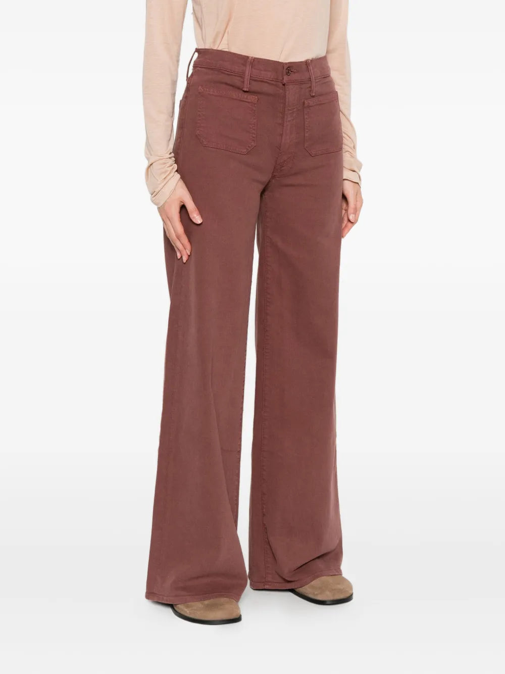 Mother The Patch Pocket Undercover Sneak Wide-Leg Jeans size 24