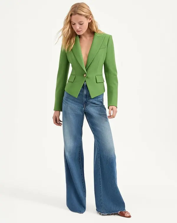 Veronica Beard Hosanna Dickey Jacket in Lemongrass size 6