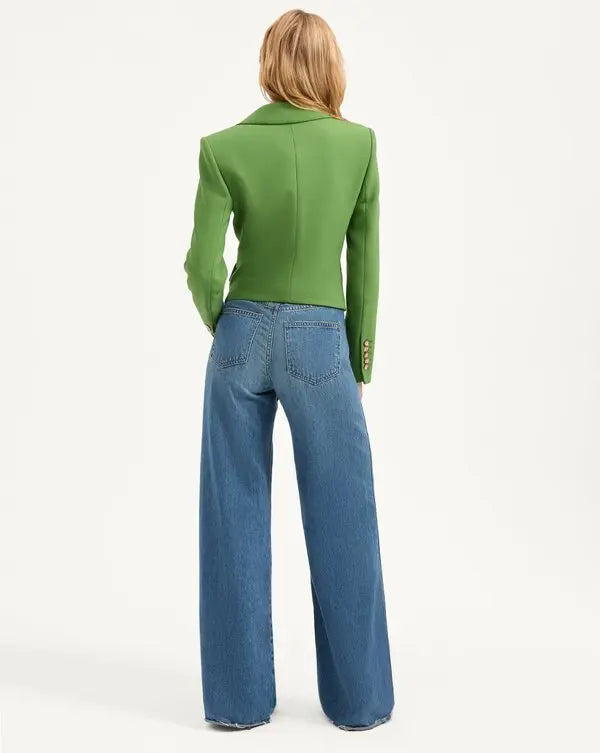 Veronica Beard Hosanna Dickey Jacket in Lemongrass size 4