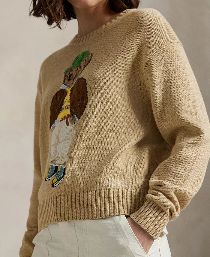 Polo Ralph Lauren Tan Bear Sweater size XS