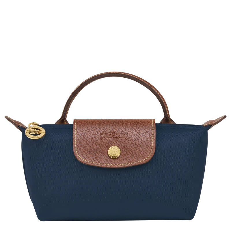 Longchamp Le Pliage Original Pouch with Handle Navy