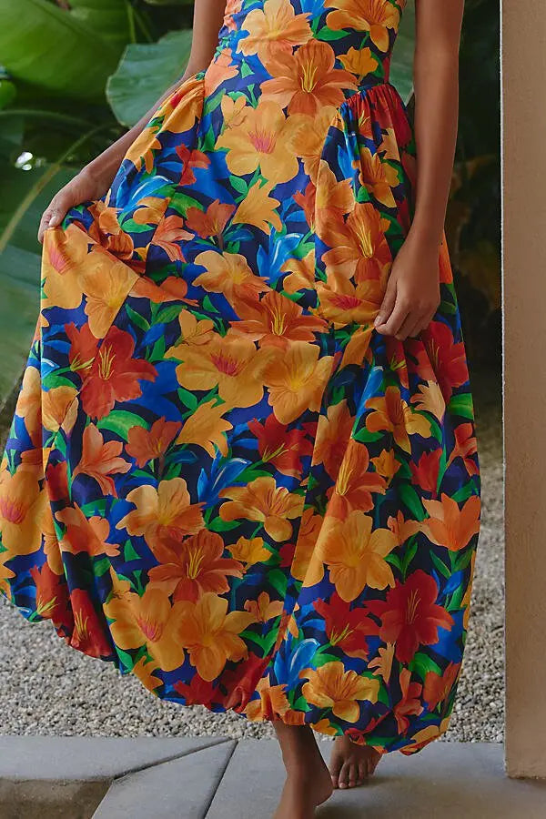 Farm Rio Sleeveless Maxi Dress in Nina size S