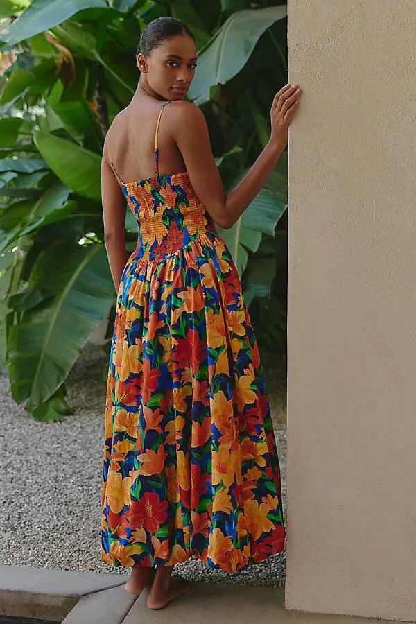 Farm Rio Sleeveless Maxi Dress in Nina size S