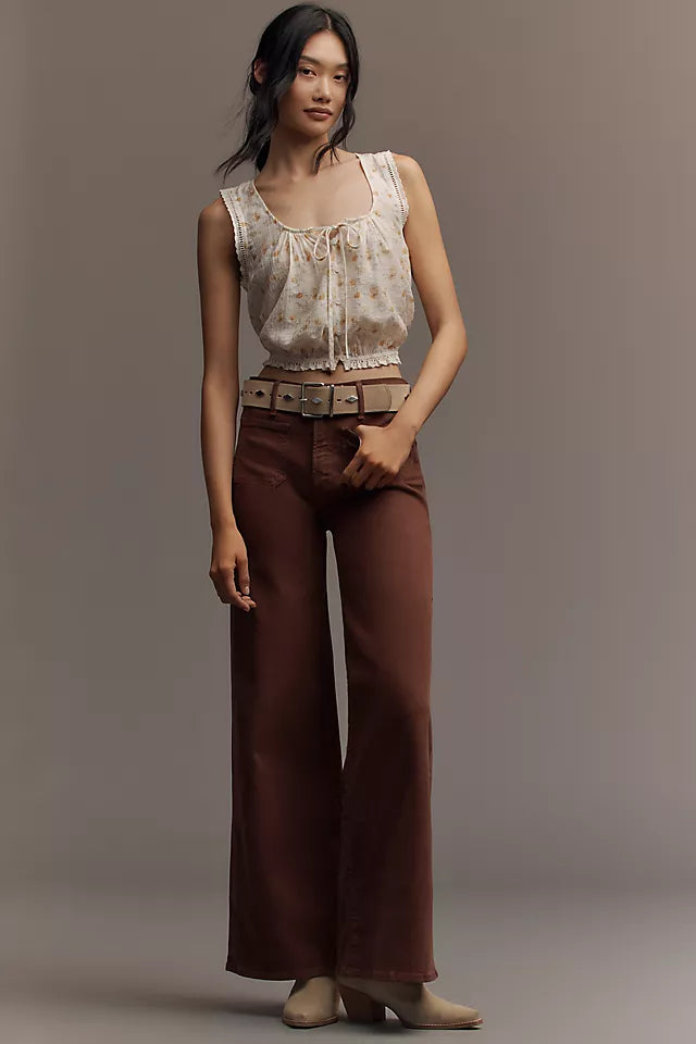 Mother The Patch Pocket Undercover Sneak Wide-Leg Jeans size 24