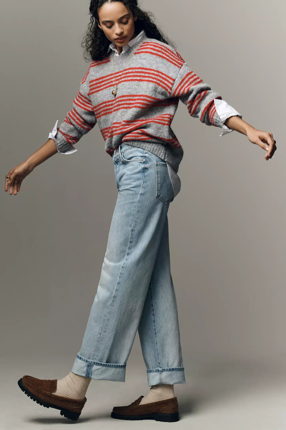 Mother The Dodge Skimp Cuff Jeans in Leap of Faith size 28