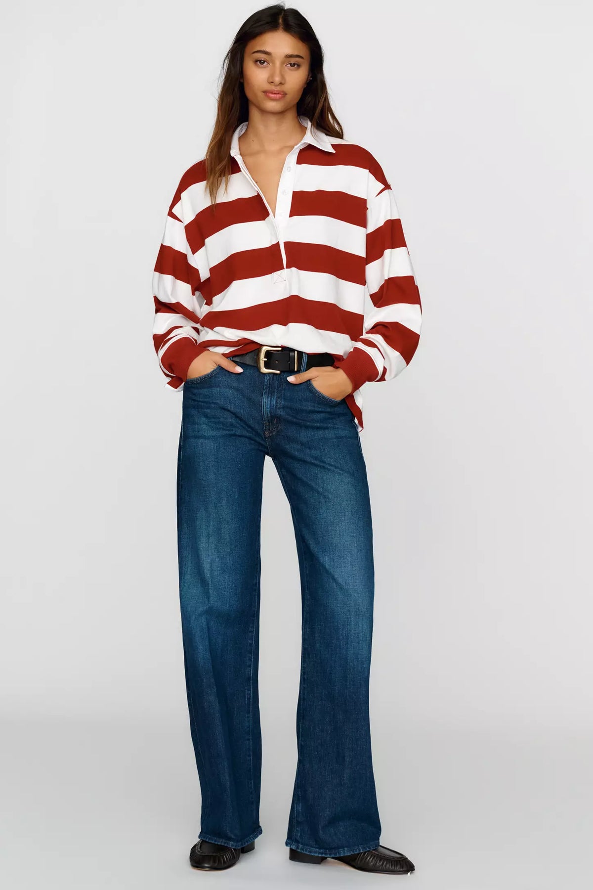 Mother The Mid Rise Lasso Sneak Jeans in That Belongs in a Museum Wash size 27