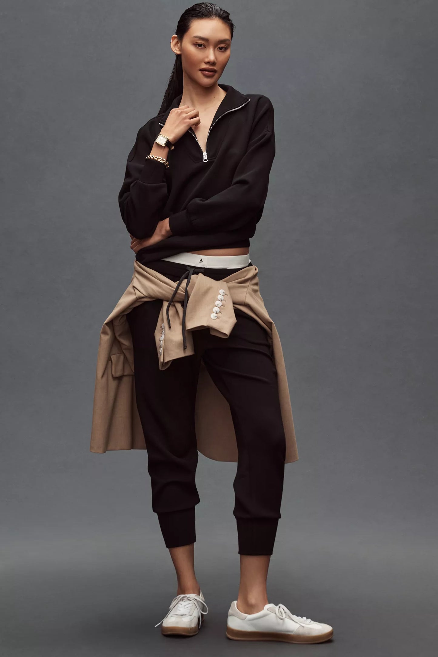 Varley The Slim Cuff Pants 25 with The Davidson Sweat Top in XS