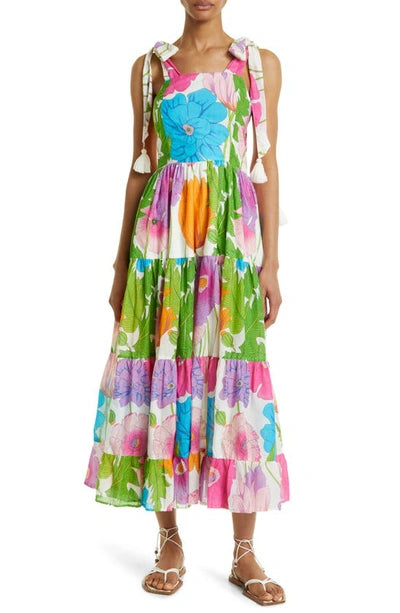Mille Daphne Cotton Sundress In Sedgwick size XS
