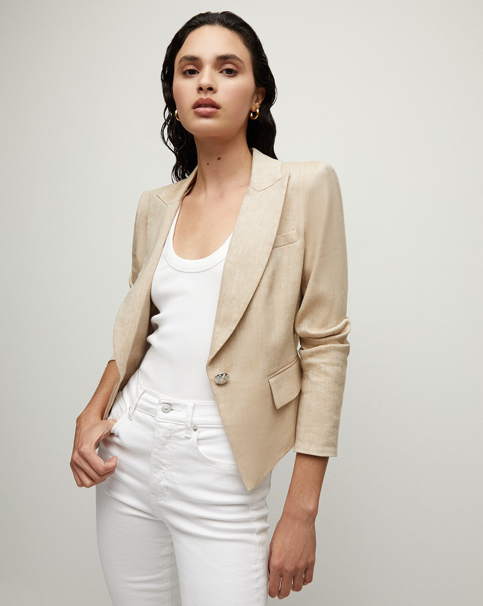 Veronica Beard Speckled Pink Hosanna Dickey Jacket Blazer size 4