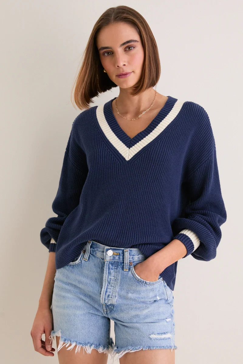 Tuckernuck Black Ashe V Neck Sweater size S