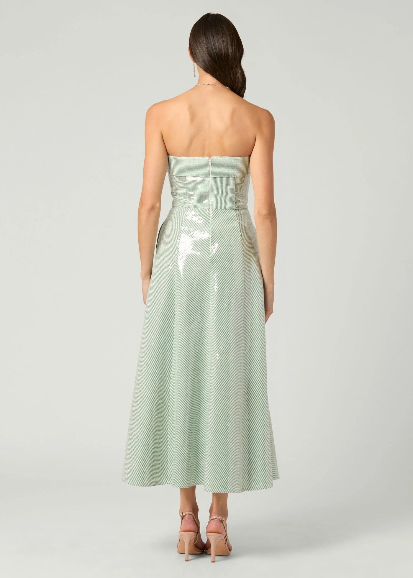 Shoshanna Midnight Kiara Dress in Verde/Ivory size 0
