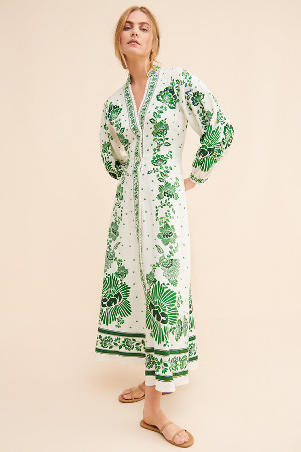 Farm Rio Forest Soul Maxi Dress size XXS